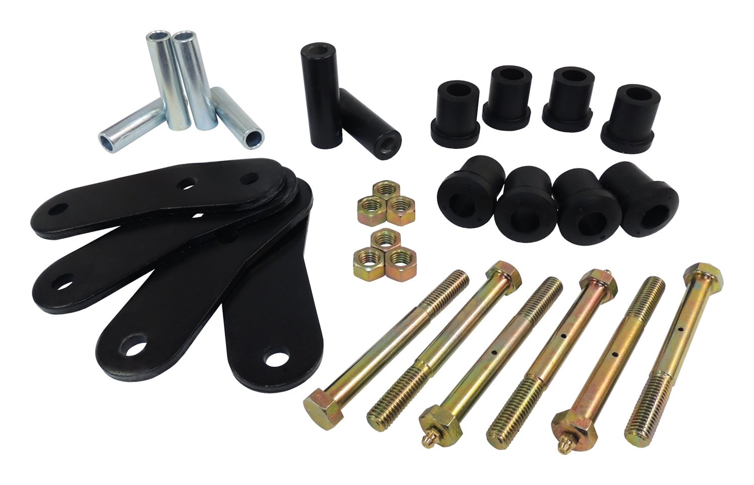 RT Off-Road HD Shackle Kit Left or Right Front or Rear Black Greasable 3/4" Lift