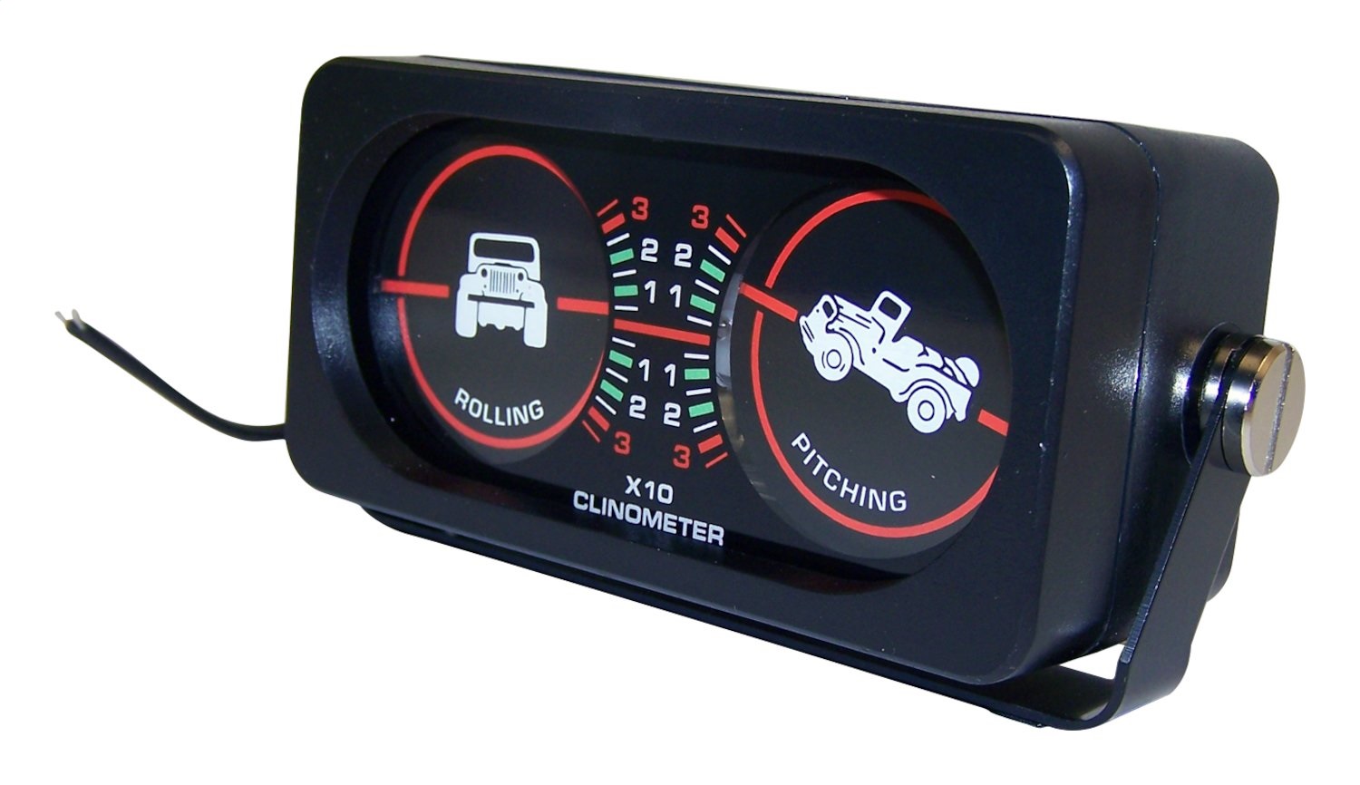 RT Off-Road Clinometer with Roll and Pitch Gauge & CJ Graphics Fits Any Vehicle