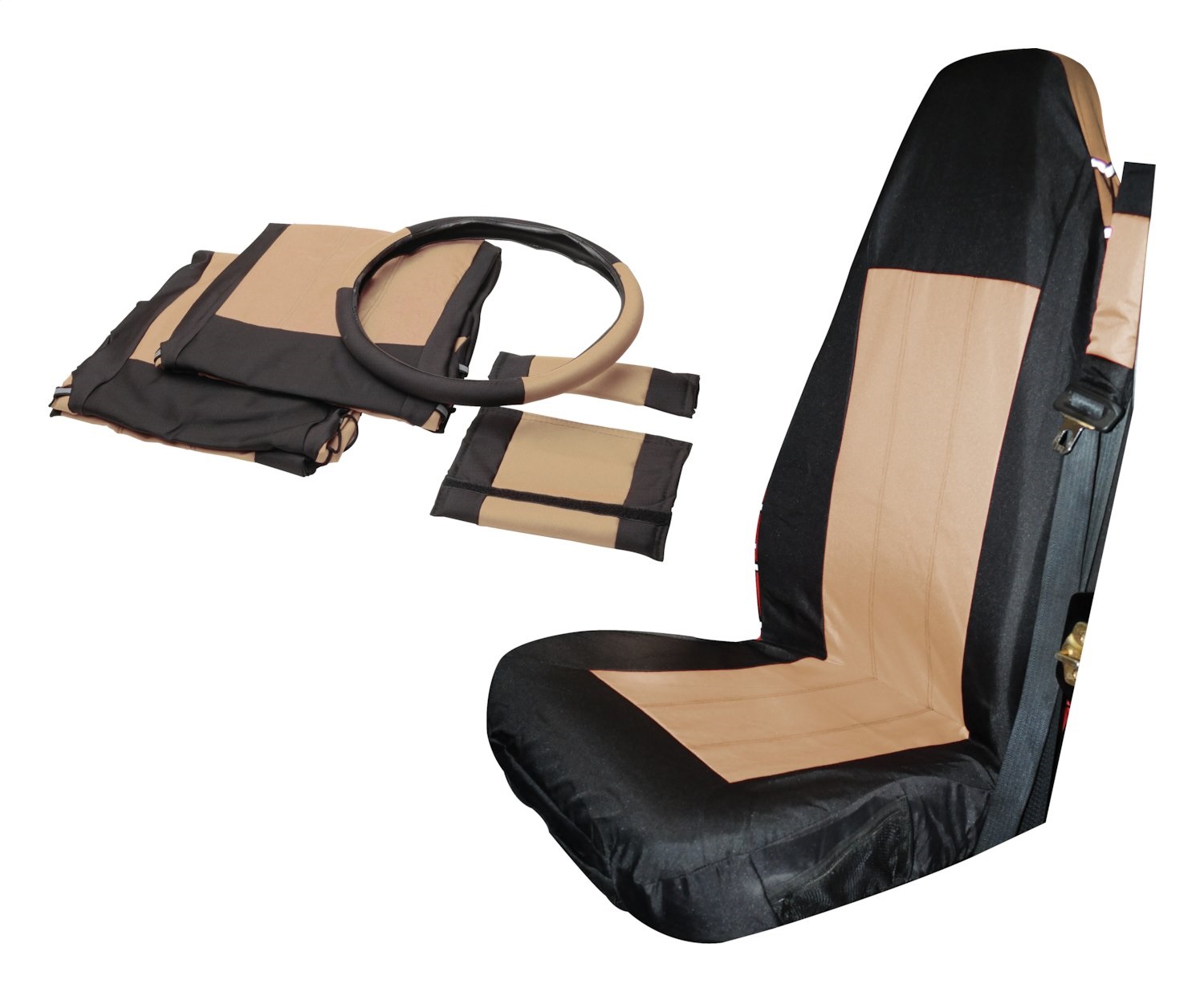 RT Off-Road SC10024 Fabric Black Seat Cover Set