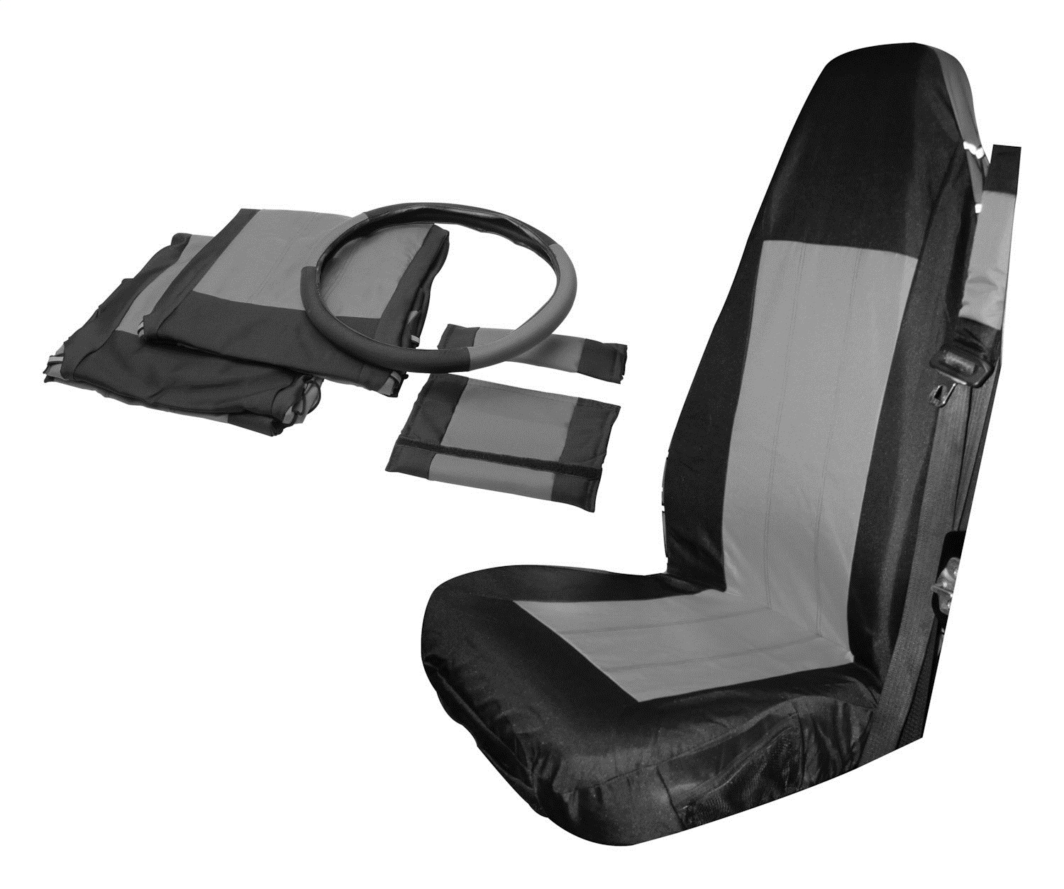 RT Off-Road SCP20021 Fabric Black Seat Cover Set